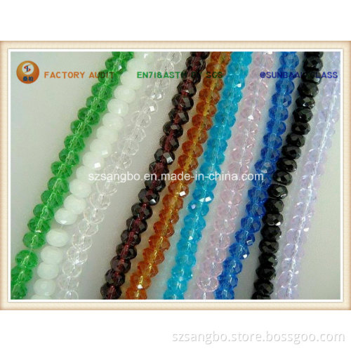 Crystal Flat Bead/ Roundel Crystal Bead (S041)